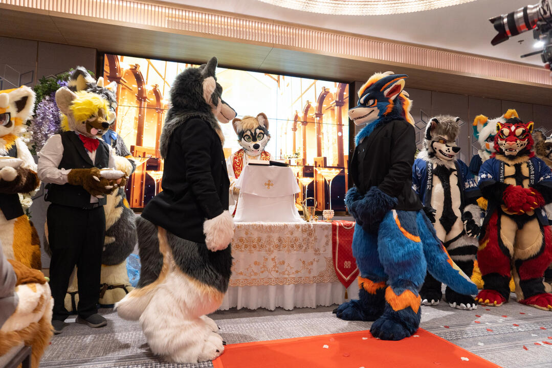 Exchanging our vows