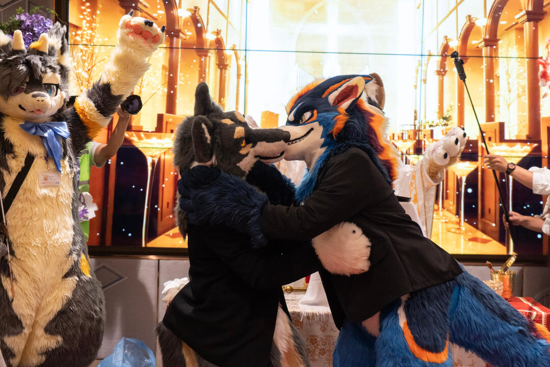 Our first Married Kiss